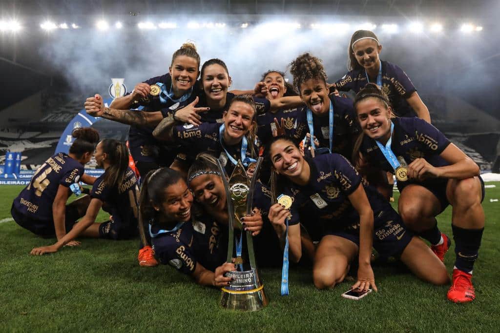 Em quinta final consecutiva na competição, o Corinthians Feminino conquista o tricampeonato Brasileiro encima do arquirrival Palmeiras. (Foto: Marco Galvão/Agência Corinthians)