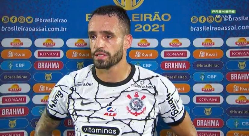 Renato Augusto, o camisa 8 do Corinthians falou sobre o empate contra o Red Bull Bragantino após o término da partida. (Foto: Divulgação)