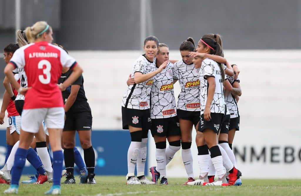 O Corinthians venceu o Nacional (URU) por 5 a 1 em jogo válido pela segunda rodada do Grupo D da Copa Libertadores Feminina. (Foto: Conmebol)
