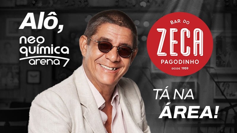 Bar do Zeca Pagodinho será inaugurado na Neo Química Arena; confira data