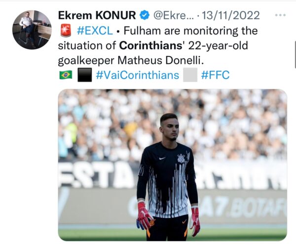 Relembre tweets do jornalista Ekrem Konur que reacendeu a esperanca de Coutinho no Corinthians 3 e1675524053503