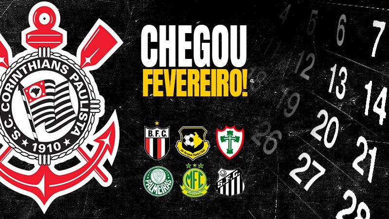 Agenda do Corinthians em fevereiro será bem agitada de compromissos, serão seis jogos pelo Campeonato Paulista 2023.