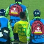 Giovane vem marcando presença no Sul-Americano Sub-20, mas hoje precisou sair por conta de uma lesão. (Foto: Reprodução / SporTV)