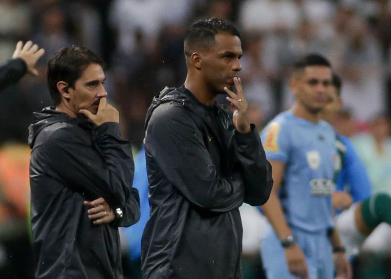 O Timão empatou, mas Fernando Lázaro foi só elogios à equipe. (Foto: Rodrigo Coca / Ag Corinthians)