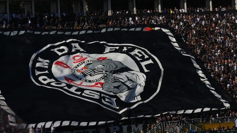 Organizada do Corinthians Estopim da Fiel estreia novo Bandeirão no Dérbi; veja detalhes