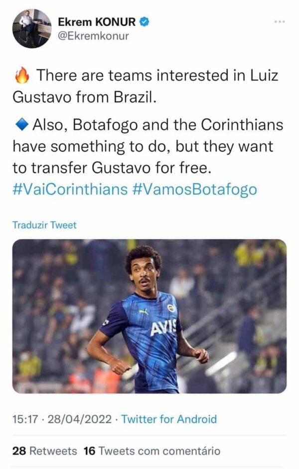 Relembre tweets do jornalista Ekrem Konur, que reacendeu a esperança de Coutinho no Corinthians