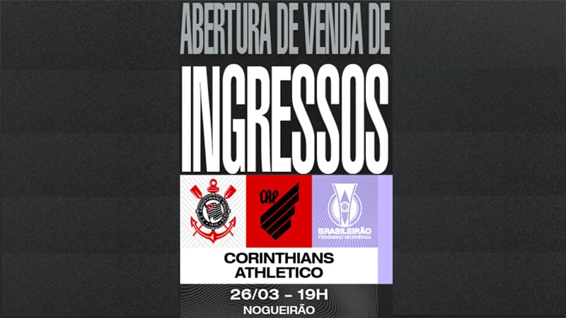 Ingressos Corinthians x Athletico: Saiba onde comprar e os preços para o jogo do Brasileirão Feminino
