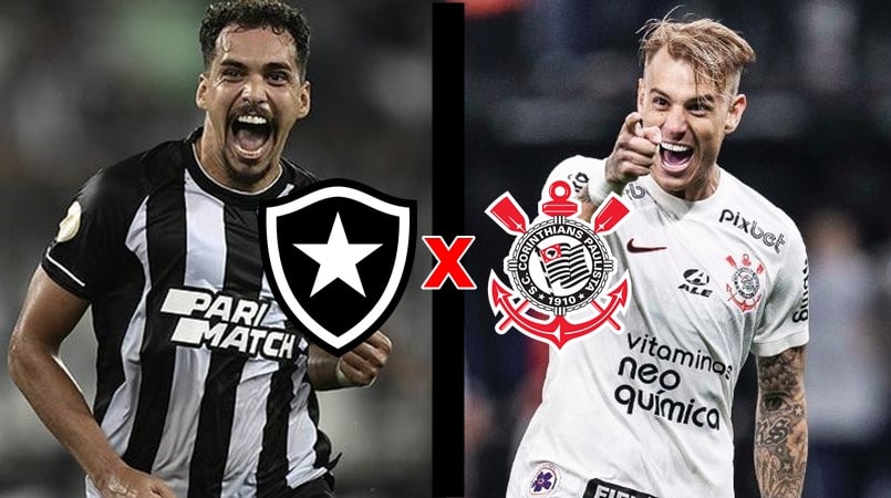 Botafogo x Corinthians ao vivo na Tv e online pelo Brasileirão
