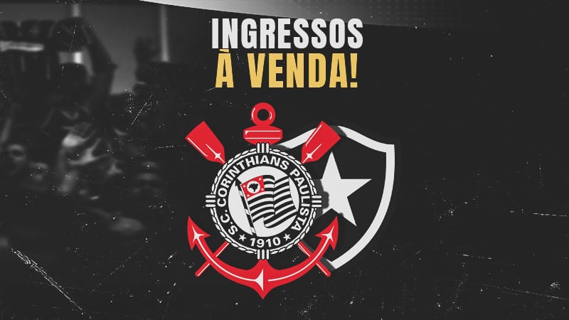 Abertas as vendas de ingressos para Botafogo x Corinthians pelo Brasileirão 2023