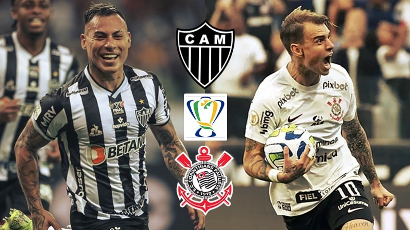 Onde assistir Atlético Mineiro x Corinthians ao vivo na TV e online pela Copa do Brasil