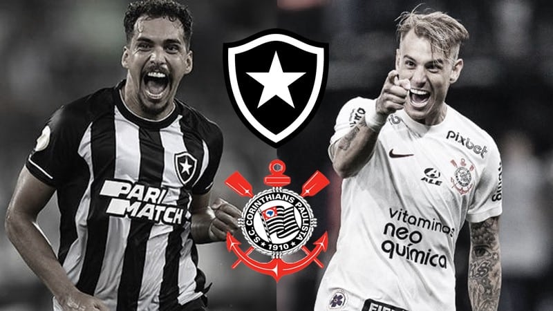 Onde assistir Botafogo x Corinthians ao vivo na Tv e online pelo Brasileirão