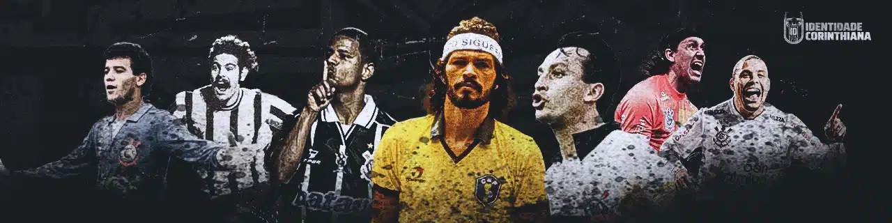 Principais ídolos do Corinthians: Sócrates, Marcelinho Carioca, Cássio, Neto, Rivellino, Ronaldo Giovanelli, Ronaldo Fenômeno, e outros.