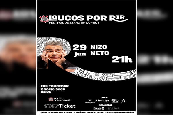 Nizo Neto reinventa-se no stand up e nas redes sociais aos 59 anos, apresentando seu show solo ATROCIDADES no festival Loucos por Rir