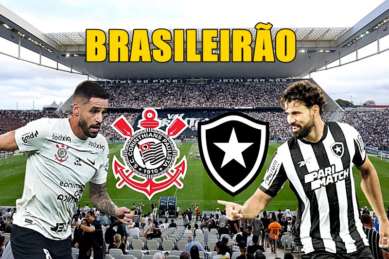 Onde assistir Corinthians x Botafogo ao vivo pelo Brasileirão