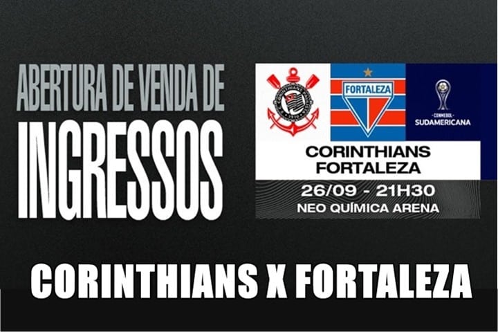 Onde comprar e preços dos ingressos para Corinthians x Fortaleza pela Copa Sul-Americana