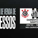 onde comprar e preços dos ingressos para Corinthians x Santos