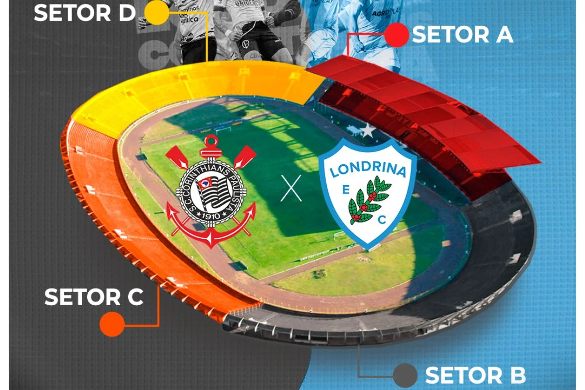 Londrina anuncia venda de ingressos para amistoso contra o Corinthians; veja preços