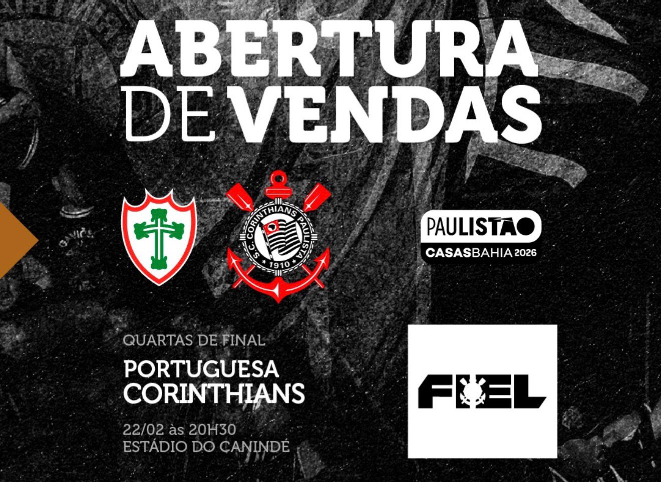 Ingressos divulgados para Portuguesa x Corinthians Paulistão