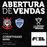 Corinthians divulga venda de ingressos para partida contra o Barra FC