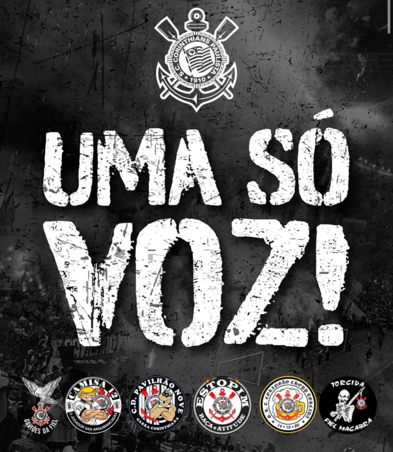 Organizadas do Corinthians anunciam voz única na Arena