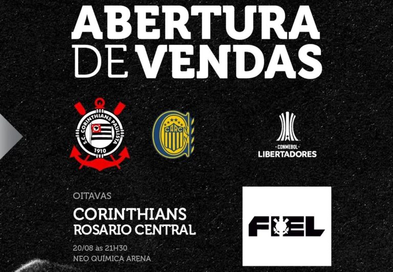 Corinthians divulga ingressos para jogo contra Rosario Central